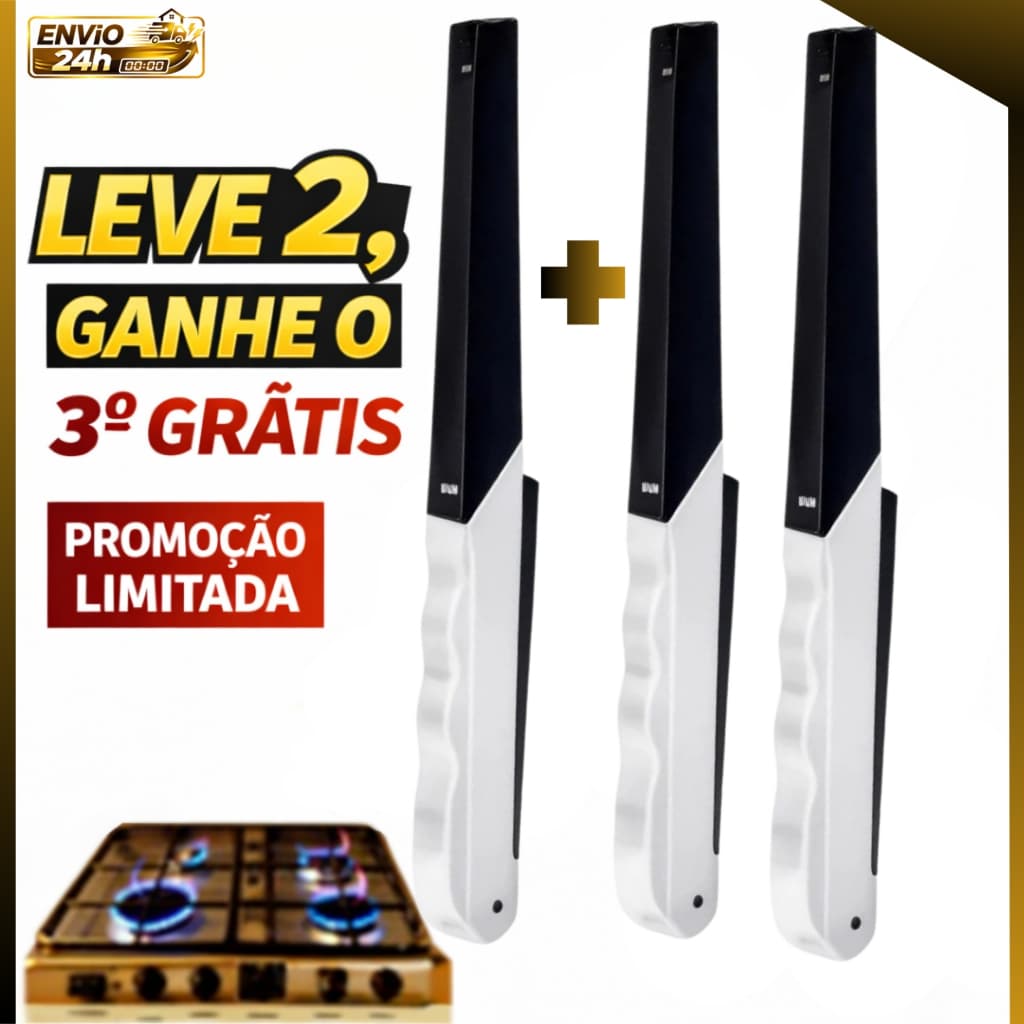 KIT COM 3 ACENDEDORES  LEVE 2 E GANHE 1
