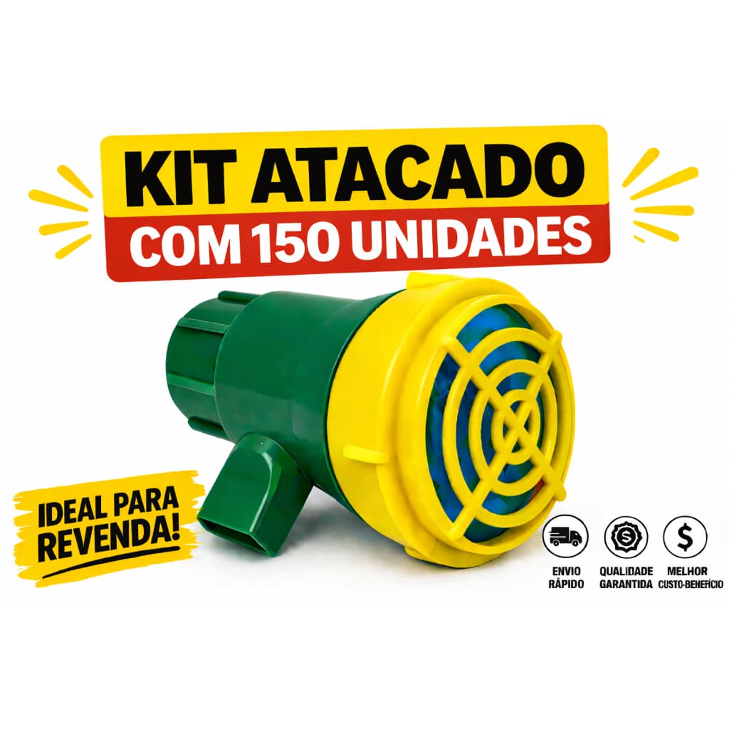 150 unidades Corneta Apito Buzina Brasil para Torcida Copa do Mundo ATACADO Revenda