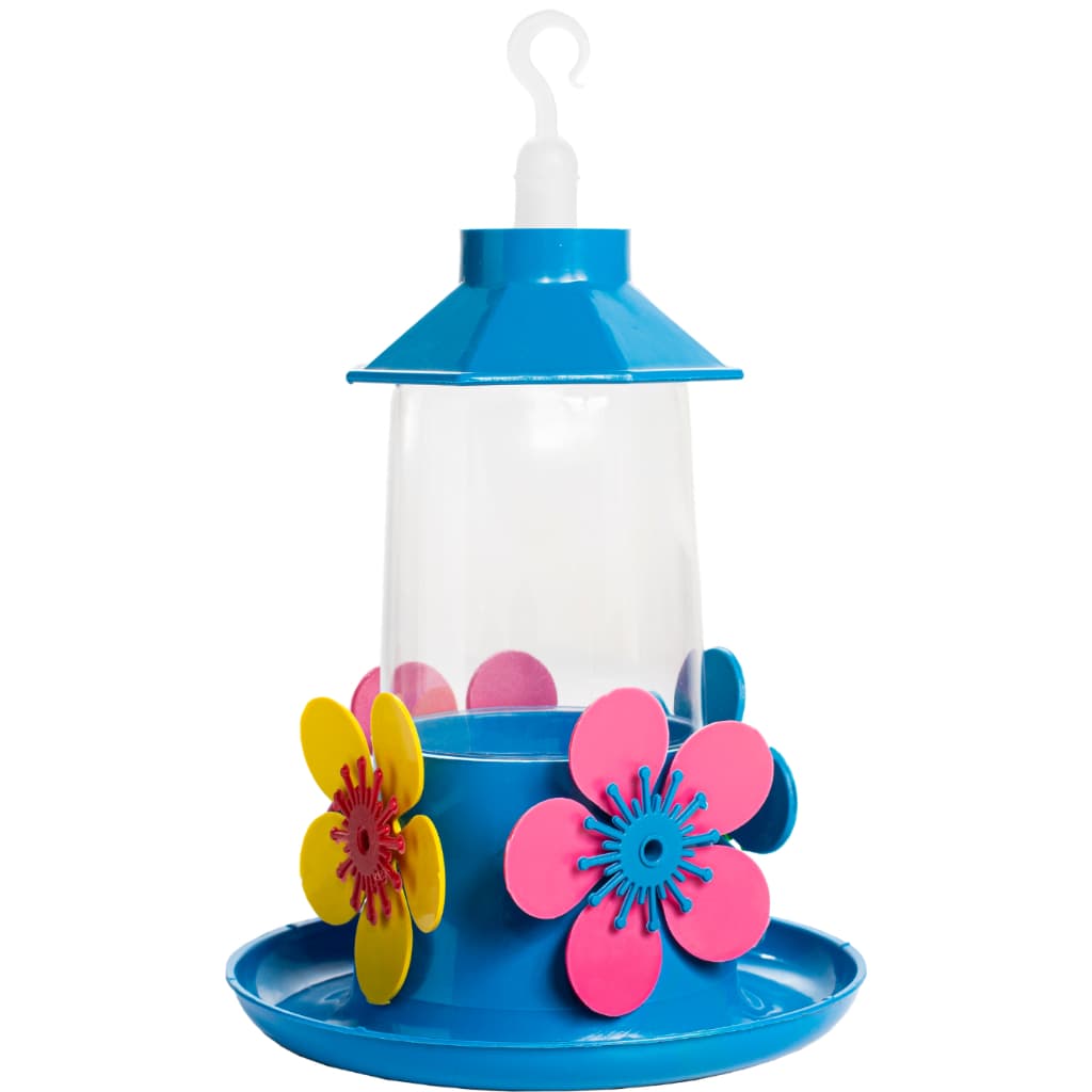 Bebedouro Para Beija Flor Super Luxo C/ Poleiro Primavera Anti Formiga Perdurável C/ Bandeja 250ml Cor Sortidas