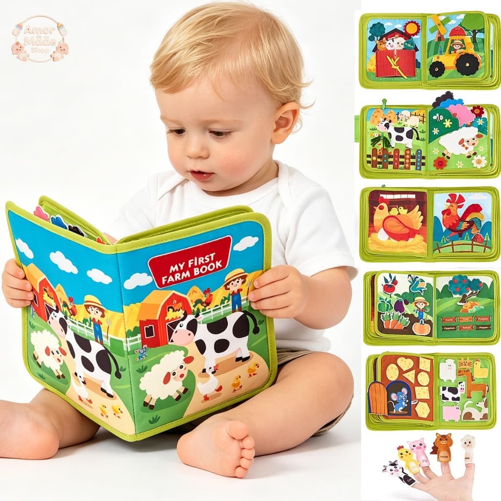 Livro Atividades Aprendizagem Precoce Brinquedo Infantil Tema Educacional Fazenda