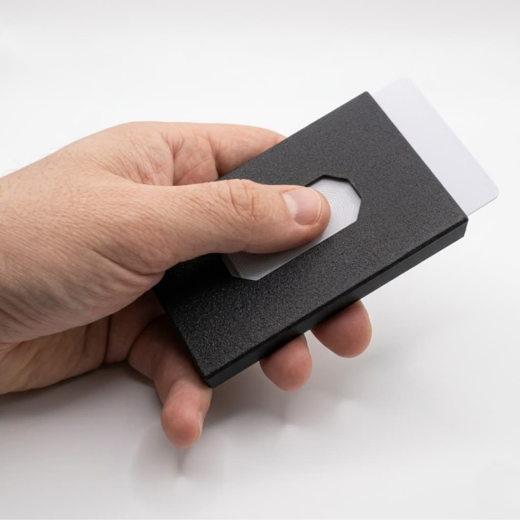 Estojo Porta Cartões De Visita Profissional | Organizador Compacto Moderno E Resistente