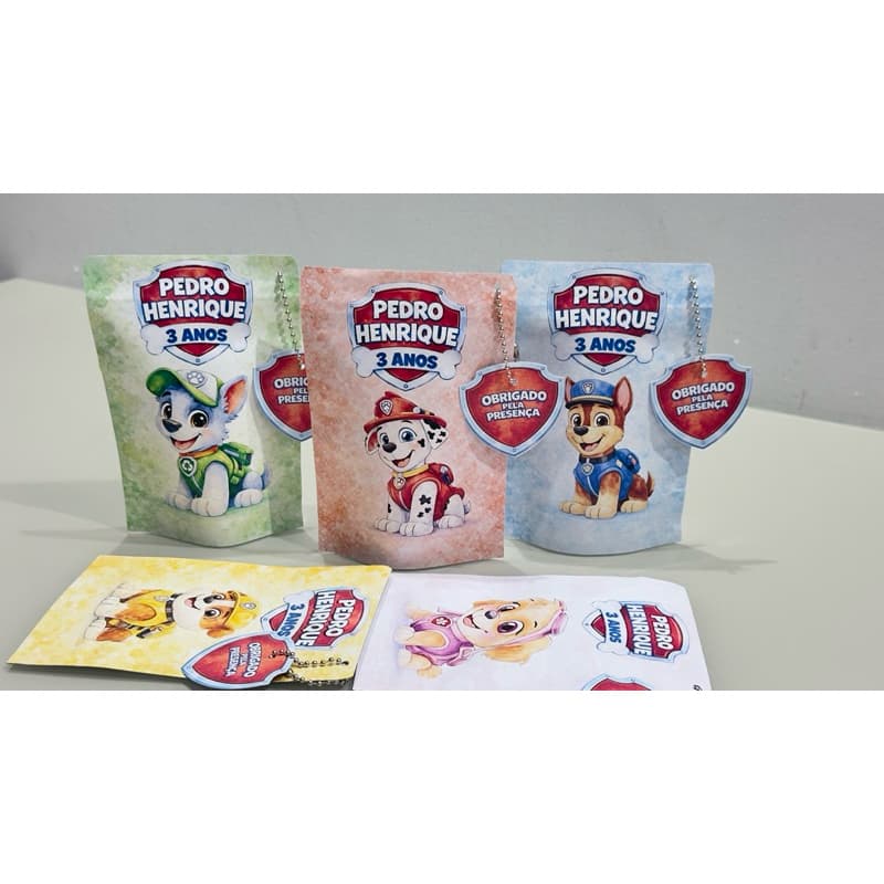 Saquinho Zip Lock Personalizado Lembrancinha PATRULHA CANINA -ZipLock - 𝗧𝗔𝗠𝗔𝗡𝗛𝗢: 𝟭𝟬𝘅𝟭5𝗰𝗺 FAZEMOS TODOS OS TEMAS