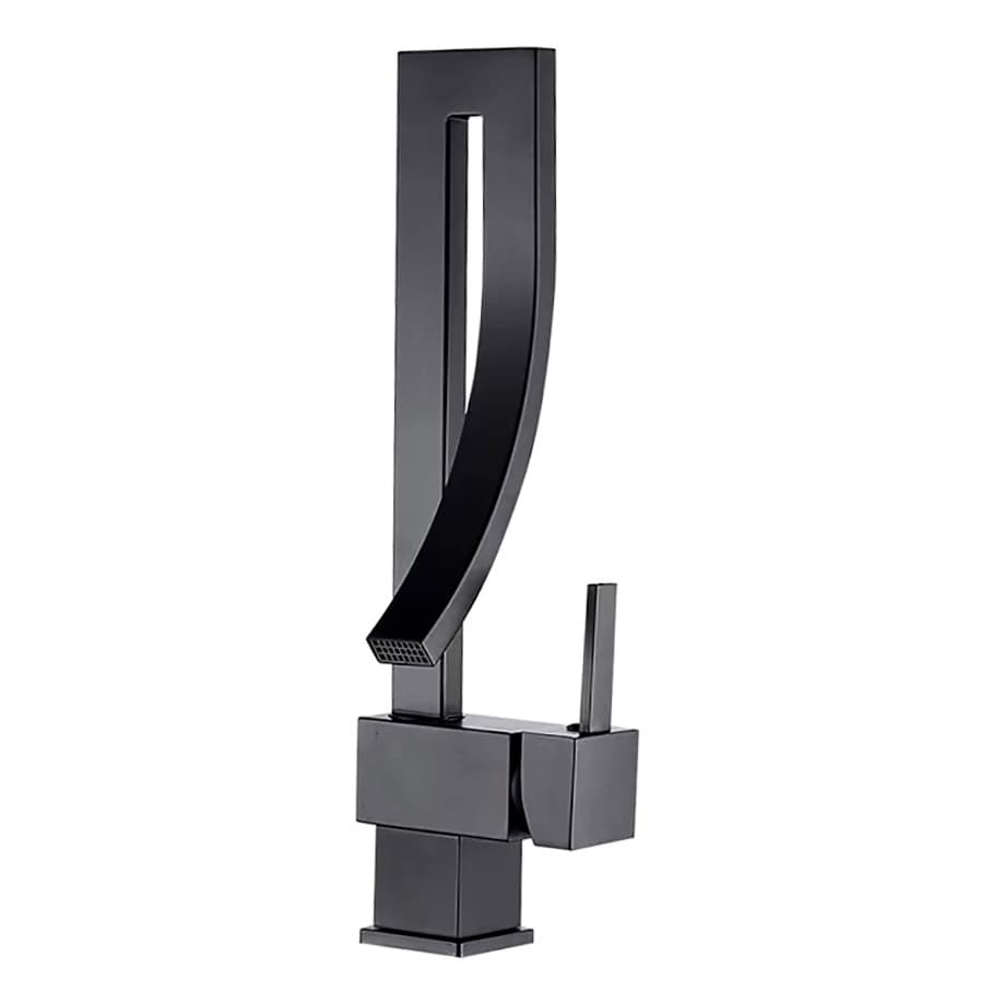 Torneira de Banheiro ou Lavabo Misturador Monocomando Preta Black Matte