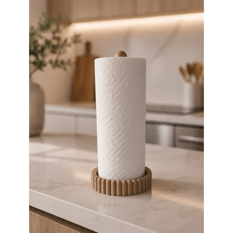 Porta Papel Toalha Decorativo Premium – Suporte Moderno e Elegante para Cozinha COD-176
