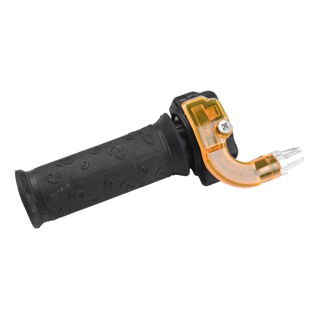 Acelerador Grip para Motorizada com Detalhe Laranja - Conforto e Estilo na Pilotagem