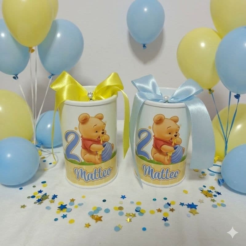 Cofrinhos Personalizados Ursinho Pool - Lembrancinhas Personalizadas Ursinho Pool