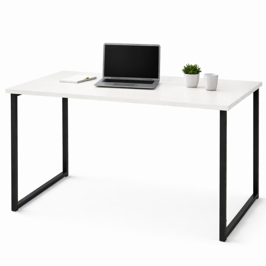 Mesa Escrivaninha Industrial 90cm Estudo Aparador Pés Metal Robusto Estilo Industrial Moderno