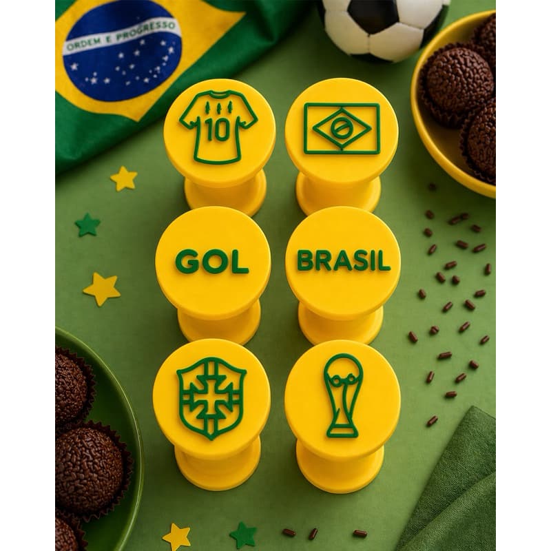 Carimbo Para Brigadeiro - Copa do Mundo