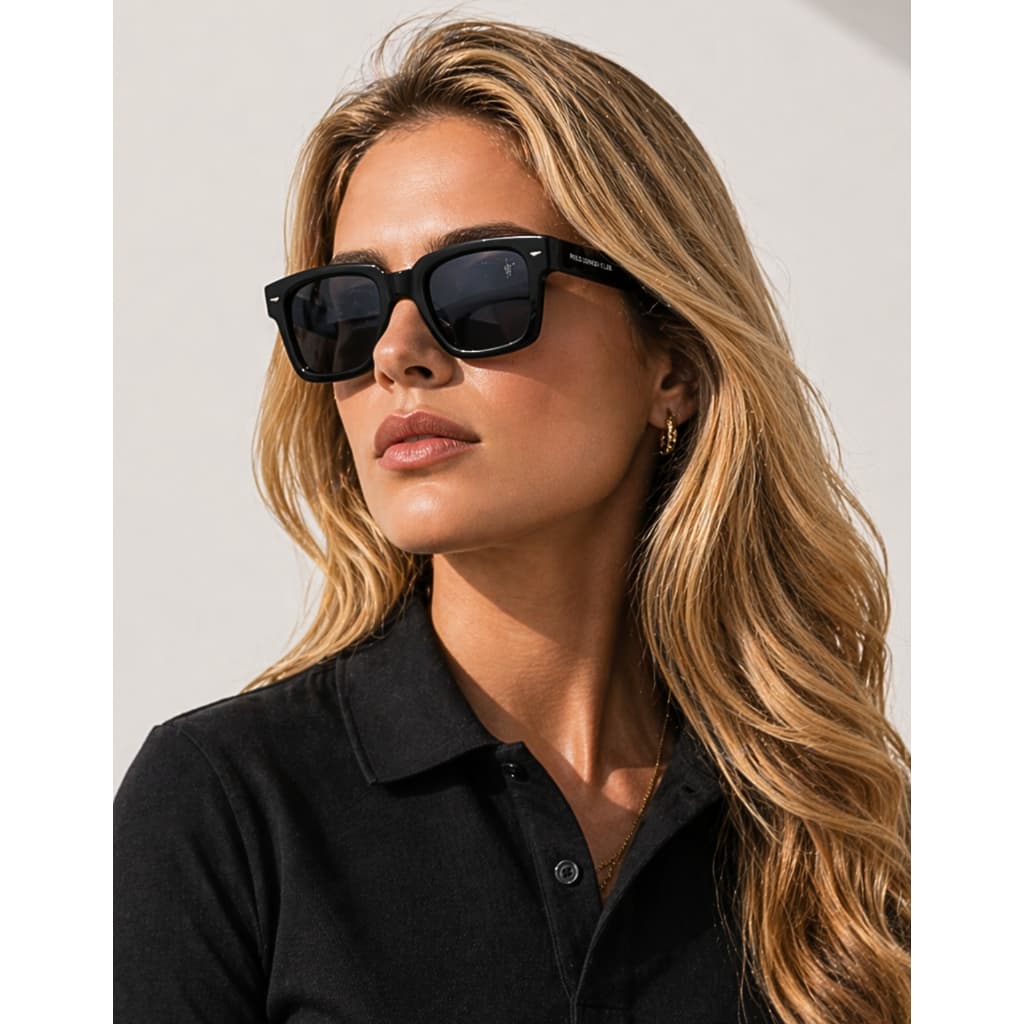 Óculos De Sol Escuro Masculino Feminino Grande Frente Quadrado Original Estampado Proteção Uv Solar