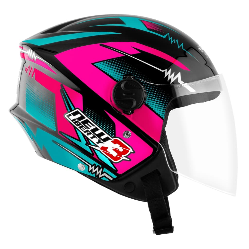 Capacete Aberto Pro Tork New Liberty Three Frequency Azul Rosa Masculino e Feminino Várias Cores