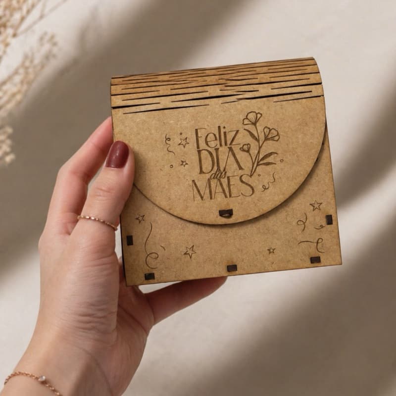 Caixinha Presente Dia das Mães MDF | KIT Lembrancinha para Presente Personalizado | Datas comemorativas