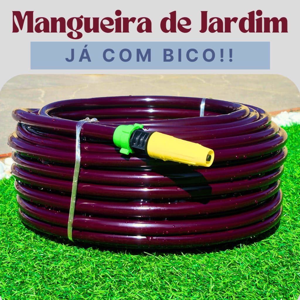 Mangueira de Jardim Lisa Flexível Reforçada - 5m a 30m