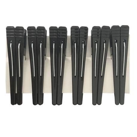 Kit 12 Presilhas Cabelo Bico de Pato Profissional Alta Fixação para Cabeleireiro Salão