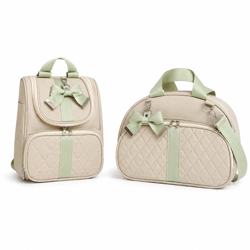 Bolsa e Mochila 2em1 Maternidade 2 Peças, Material Corano Térmica e Impermeável