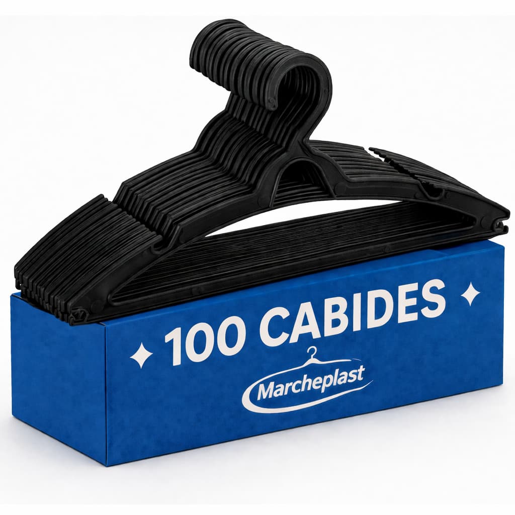 Kit com 100 Unidades Cabides Adulto Preto Reforçado Envio Imediato