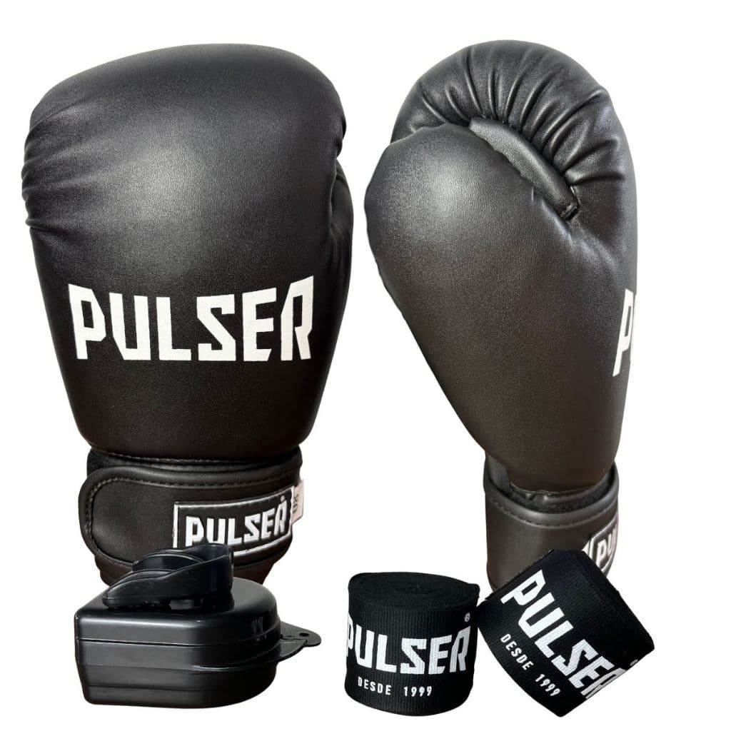 Kit Luva Pulser 8oz Bandagem Bucal Boxe Muay Thai Top