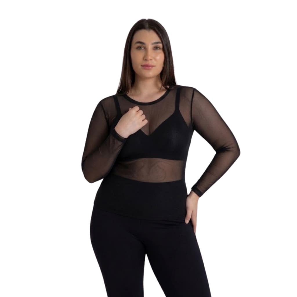 Blusa Manga Longa Segunda Pele Plus Size Veste 48 ao 54 Trifil Fio 40