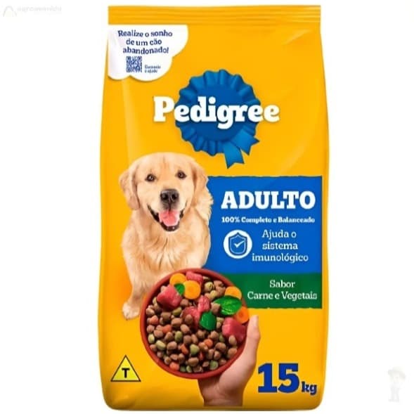 Ração Pedigree Cães Adulto Sabor Carne E Vegetais 15kg
