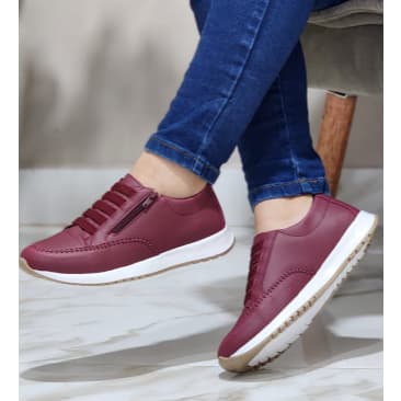 👟🌈MOCATÊNIS COM ELÁSTICO E ZÍPER NO CABEDAL SOLADO EMBORRACHADO SUPER MACIO E CONFORTÁVEL TAMANHOS ESPECIAIS DO 33 AO 42