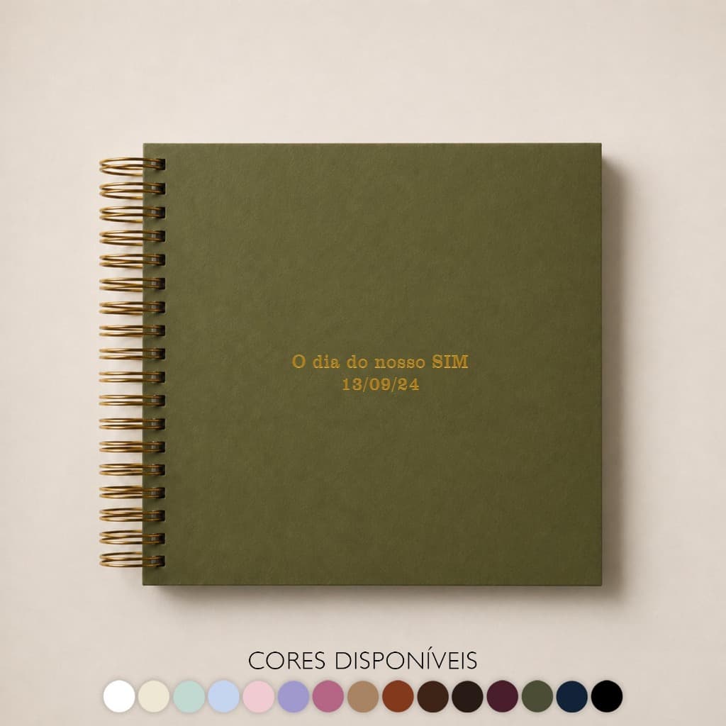 Caderno Personalizado para Scrapbook 22x24cm