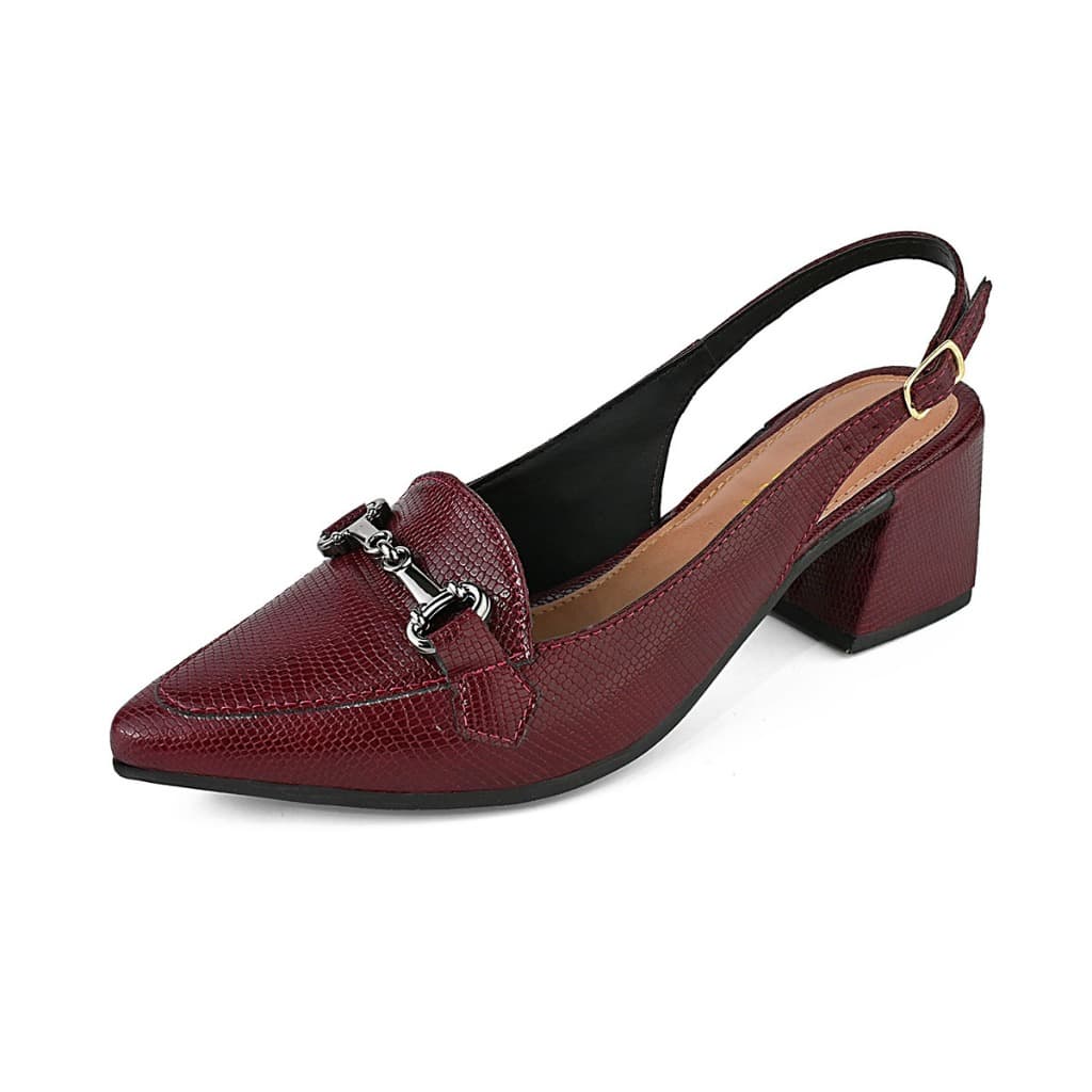 Scarpin Feminino Sapatilha Sapato Bico Fino Slingback Casual Social Trabalho Mulher Escritório Promoção Oferta Novo
