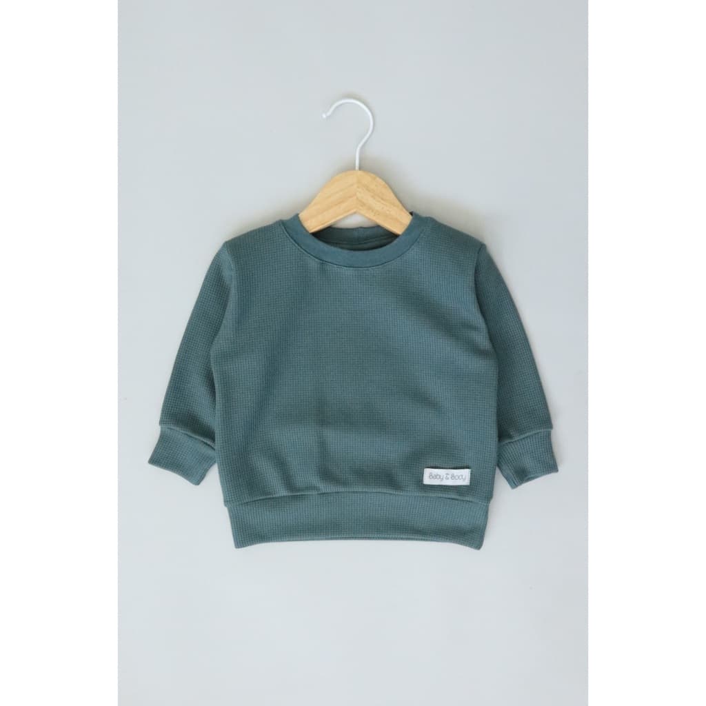 Blusa Infantil Manga Longa em Malha Waffle Toque Macio e Textura Delicada Confortável
