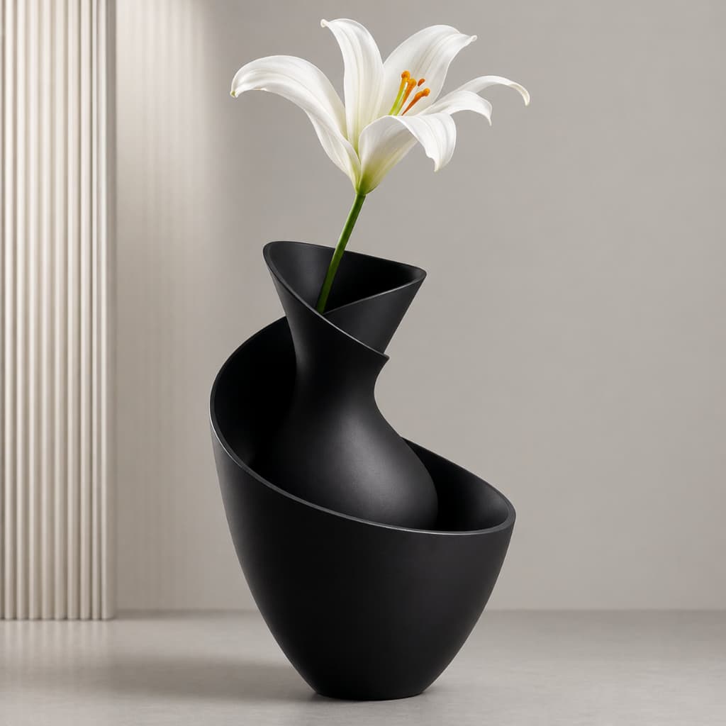 Vaso Decorativo Moderno | Design Geométrico Elegante | Decoração Minimalista