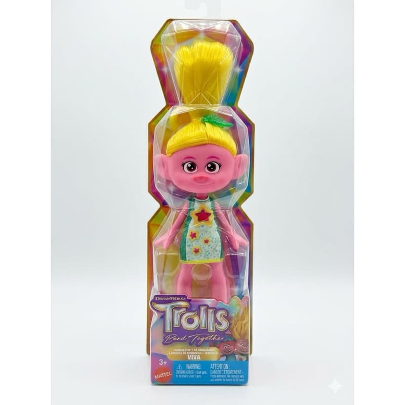 Boneca Viva Trolls Dream Works irmã da Poppy