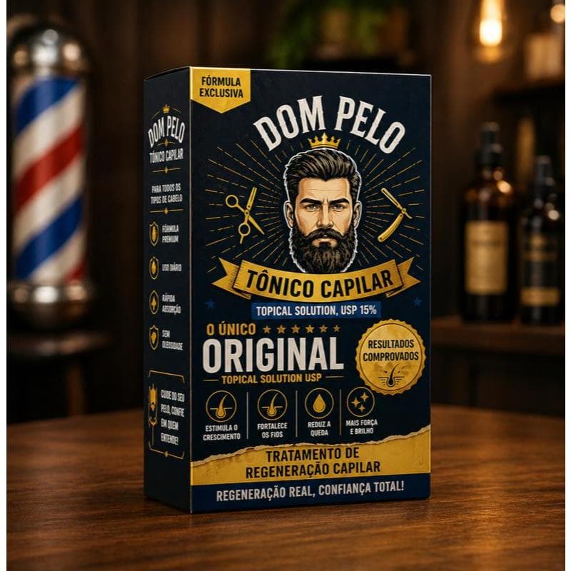 Dom Pelo Original Tônico Capilar – Crescimento para Cabelo, Barba e Sobrancelhas