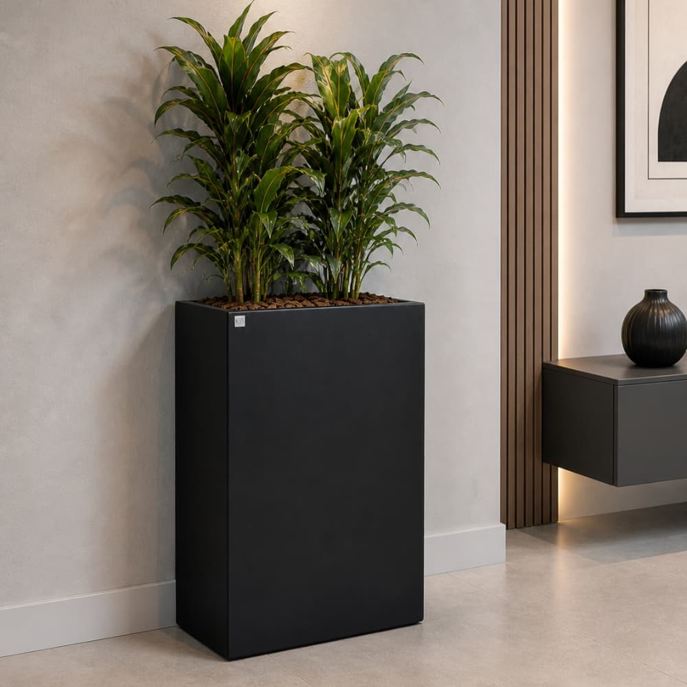 Vaso Caixa Olinda M0 Fibra De Vidro Rentagular 80x51x30cm Cores