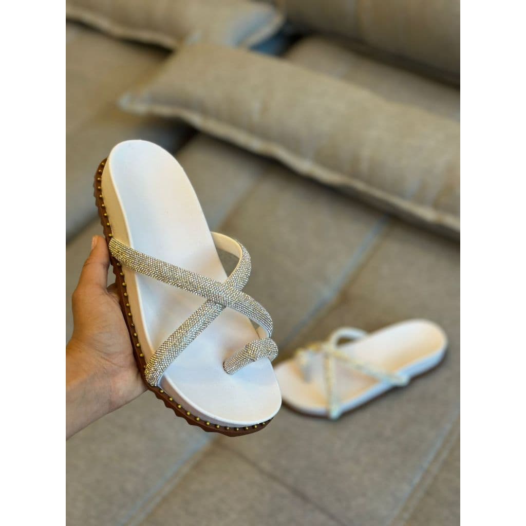 papete birken sandalía  feminina brilho ultra confortavel 059 tendencia verão