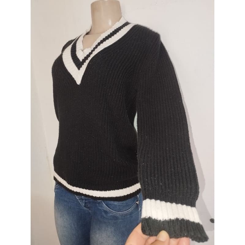 Blusa de lã feminina, blusão grosso, veste 40/42.