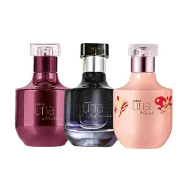 Kit 3 Perfumes Feminino Una Infinito + Artesan + Blush - 100ml