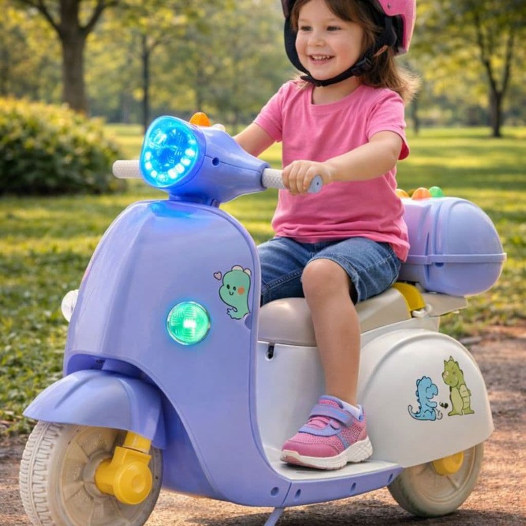 Scooter Elétrica Infantil Bateria Recarga Rápida Triciclo Vários Modelos Motinha Brinquedo