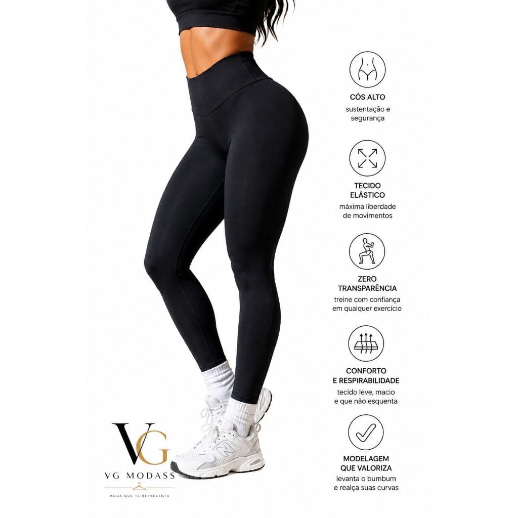 kit 2 Legging Feminino Academia Feminina Premium Ajuste Perfeito frio inverno