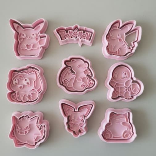 Cortadores Pokémon para Biscuit e Cookies