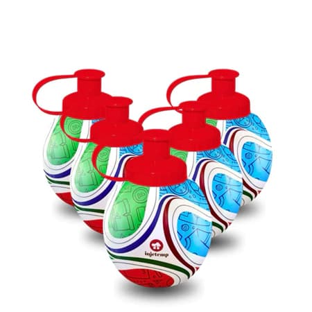 Kit Squeeze Bola Futebol Copa Do Mundo Brasil Plástico 300 ml