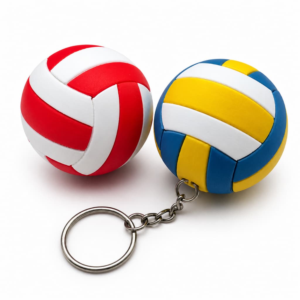 Chaveiro Bola de Vôlei Personalizado - Presente para Atletas e Fãs - Lembrança Esportiva Time
