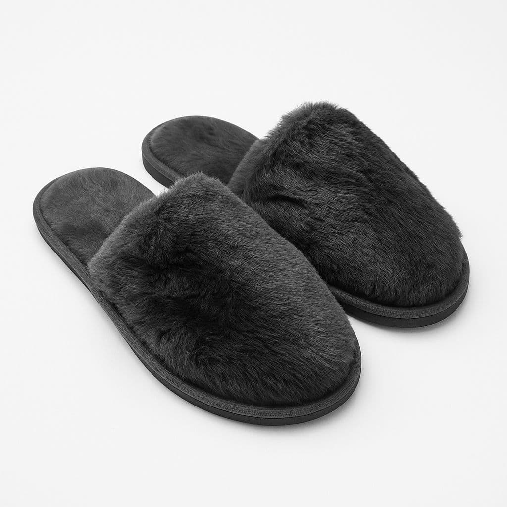 Pantufa Masculina Chinelo De Pelo chinelo de Lã quentinho inverno
