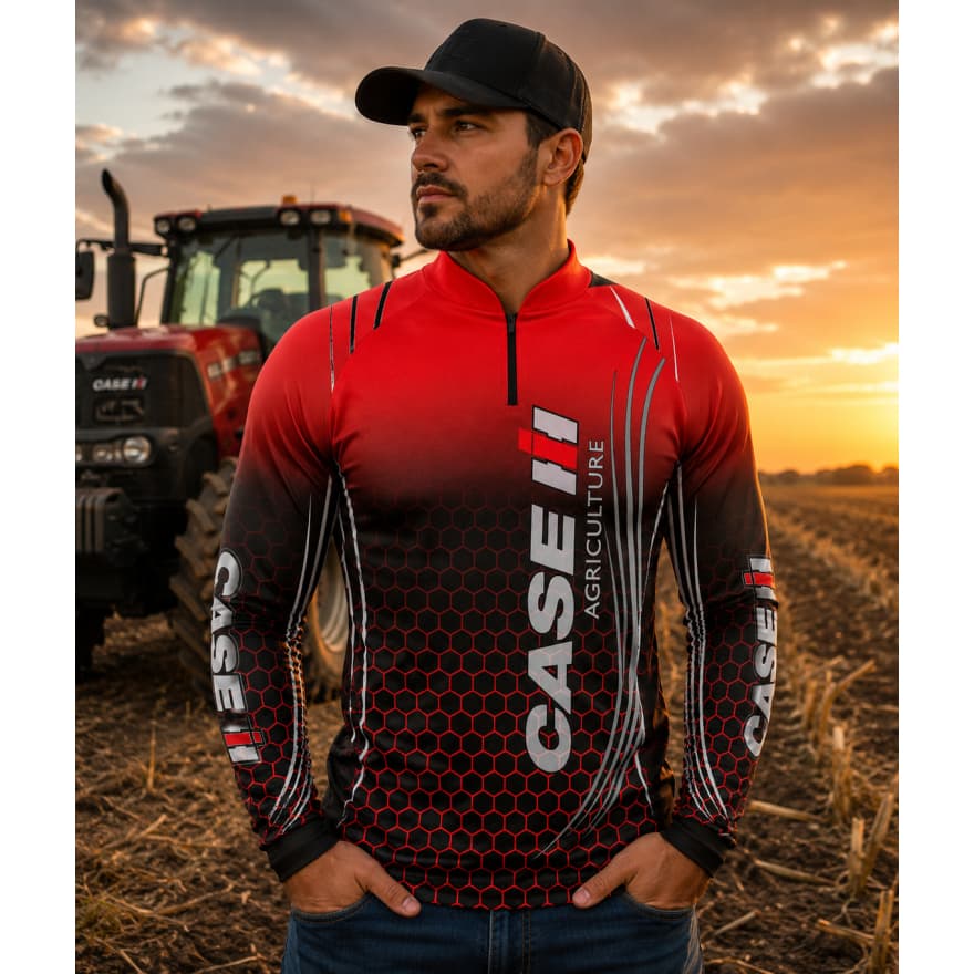 Camisa Camiseta agro agricultura Prot Uv50+ Dry GLL-39verm