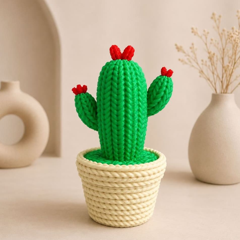 Vaso Cacto Decorativo Moderno Clean Minimalista Mesa Sala