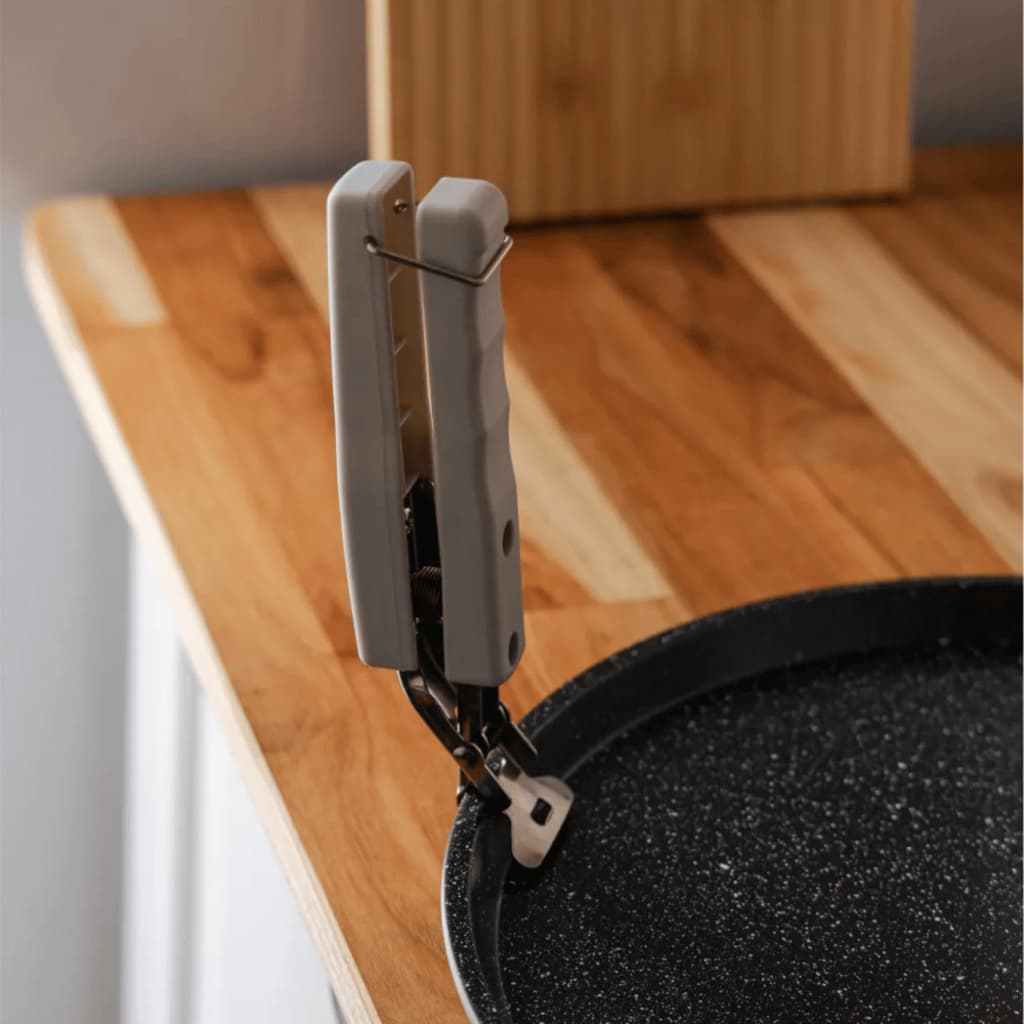 Pegador de Assadeiras e Panelas com Trava 17,5cm Aço Inox Lyor