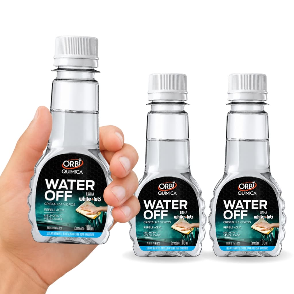 Orbi Water Off Cristalizador de Vidros | Repelente de Água para Parabrisa 100ml