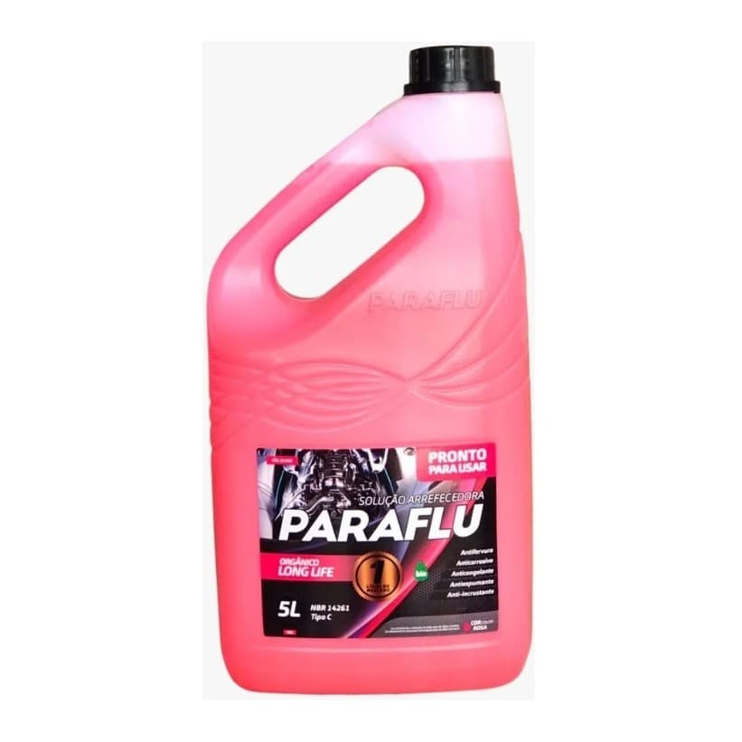 Aditivo Radiador Orgânico Pronto Para Uso Rosa 5lt Paraflu