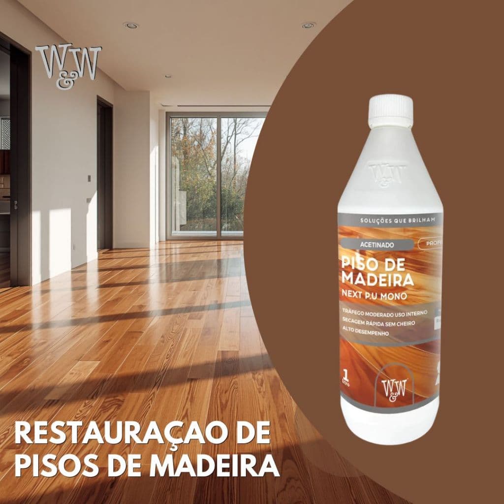 W&w Next Verniz Monocomponente Acetinado 1 Litro