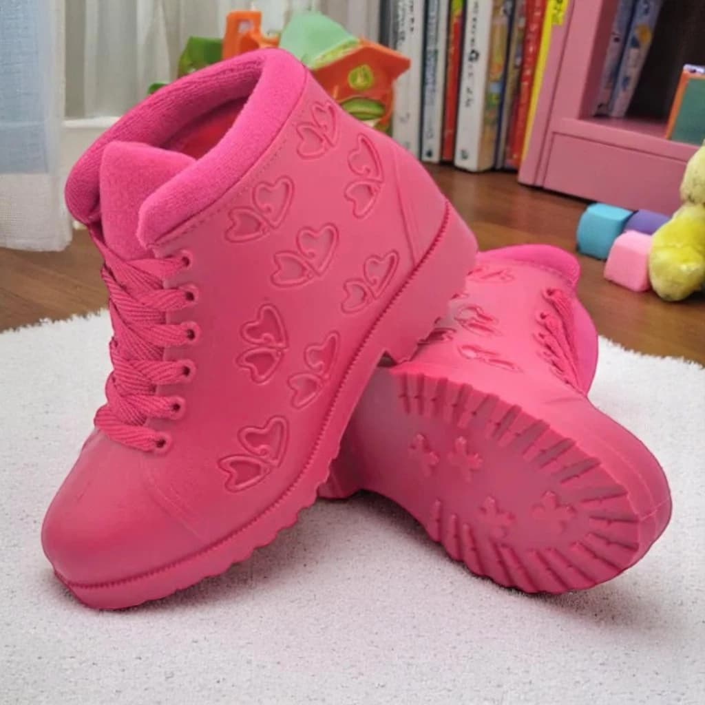 Bota Galocha Kids Casual Coturno Infantil Botinha Confortável Menina Leve Macia Dia a Dia 26 ao 33
