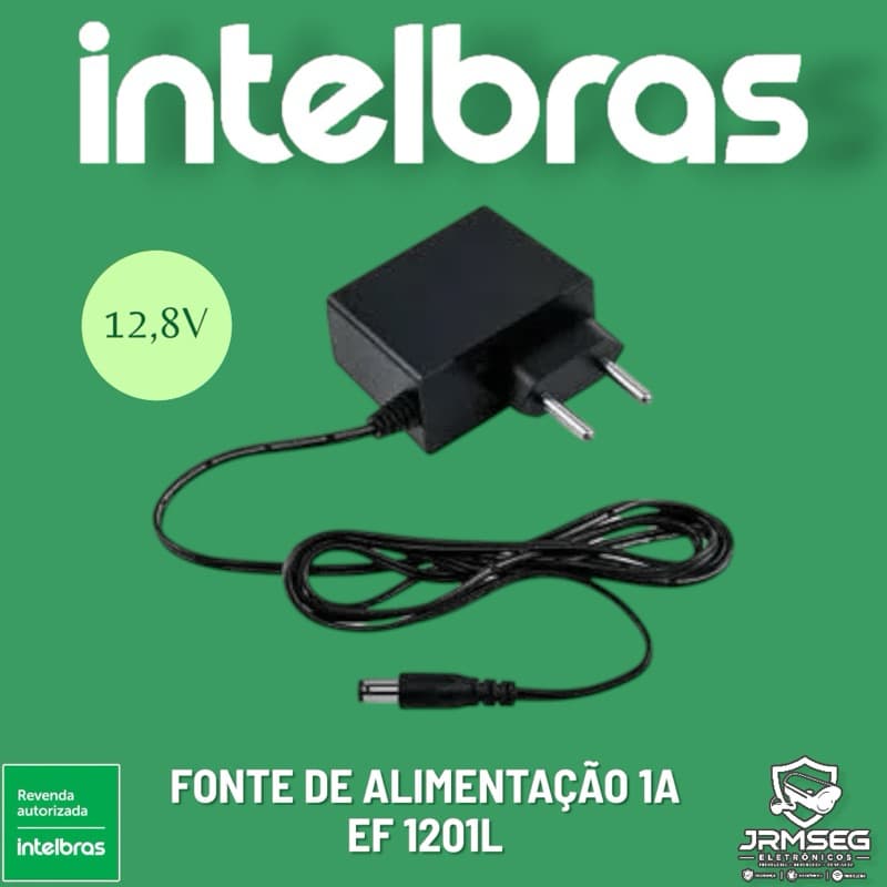 Fonte de alimentação AC/DC EF 1201L 12,8 V 1 A Intelbras