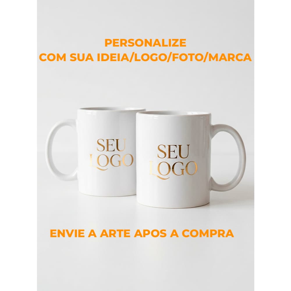Caneca personalizada para Empresa com SUA LOGO,FOTO,IDEIA,FRASE/325ML