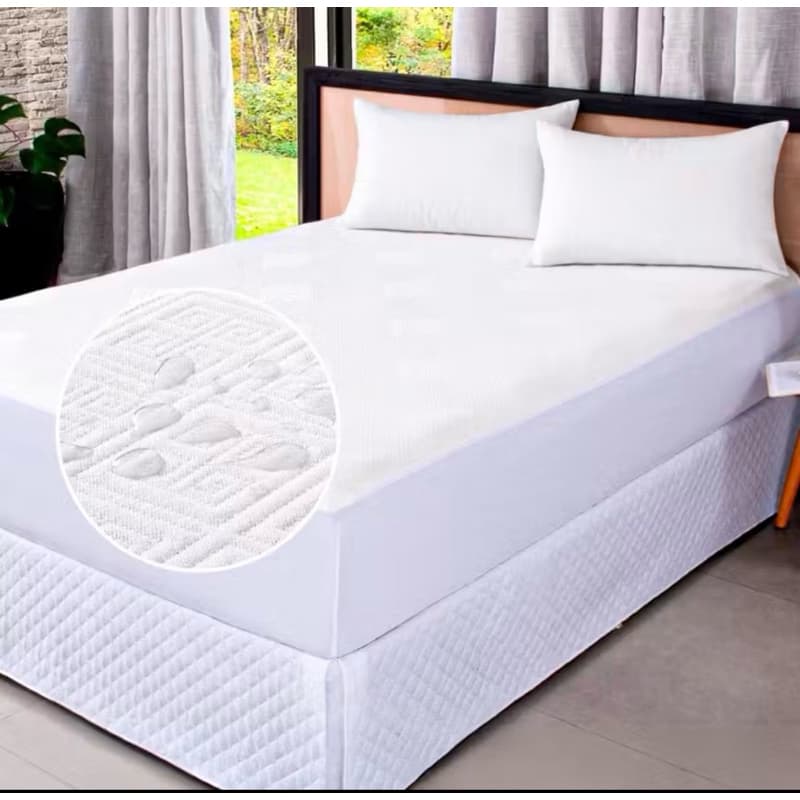 Protetor Impermeável para Colchão Super Silencioso 100% Impermeável Matelado Lavável Solteiro, Casal Box, Queen e King