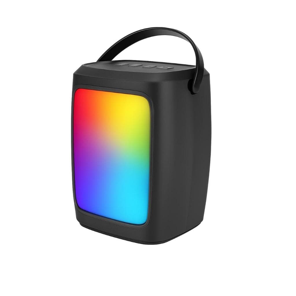 Caixa De Som Bluetooth 10W RGB USB Bateria Recarregável Som Potente Portátil LED